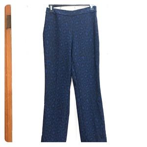 Kate Spade Navy Leopard Print Pant
